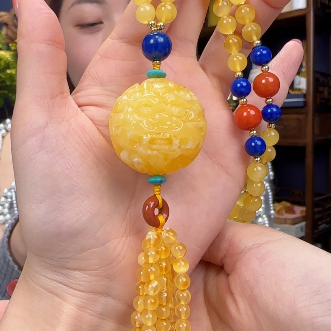 蜜蜡颈饰未镶嵌11111111111