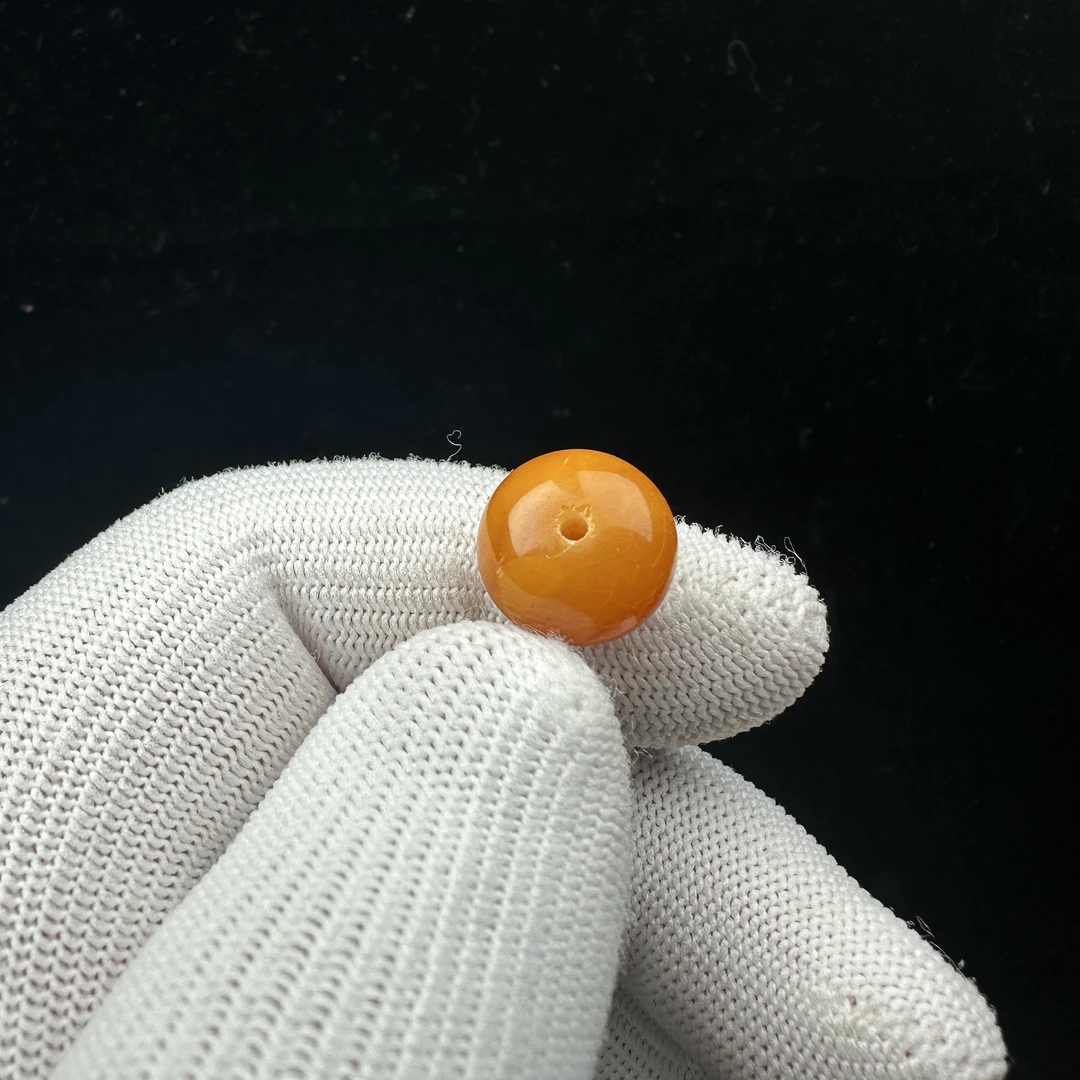 B3344天然原矿蜜蜡 墩子13.2*10mm支持复检 假一罚四