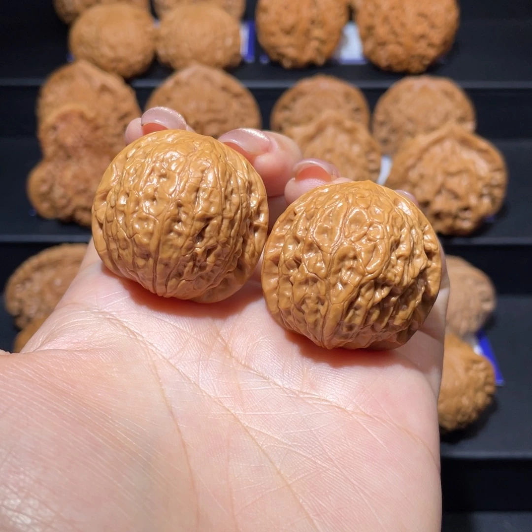 文玩核桃把件35铁锤