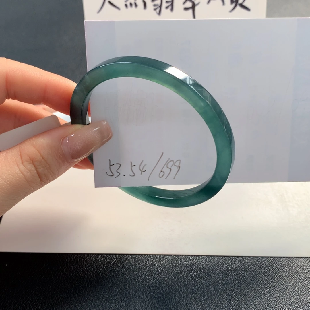 翡翠未镶嵌手镯天然翡翠