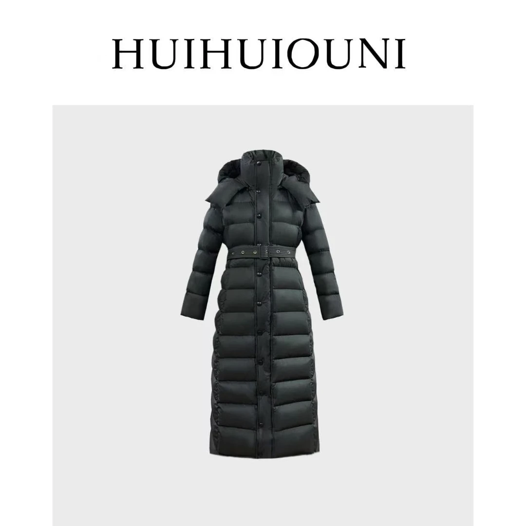 慧慧欧尼  塑造冬日雅韵  Designe设计师款收腰长款羽绒服