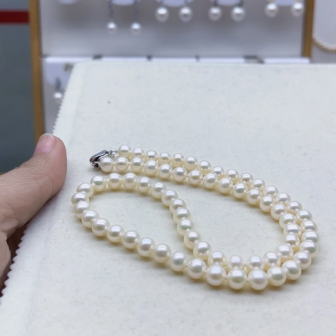 淡水珍珠颈饰银S925镶嵌