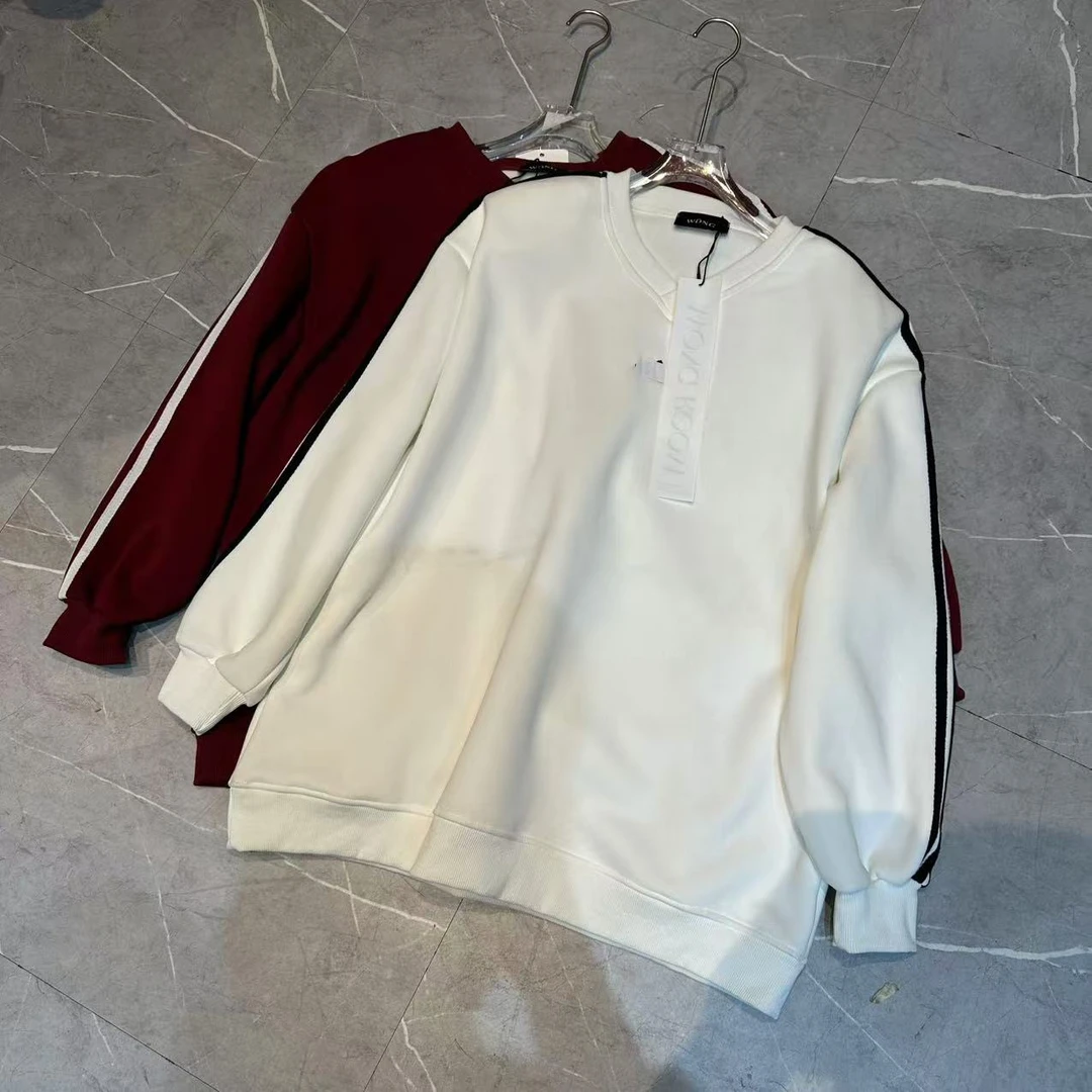 g101 欧货新款秋冬加绒加厚卫衣百搭气质休闲时尚女上衣