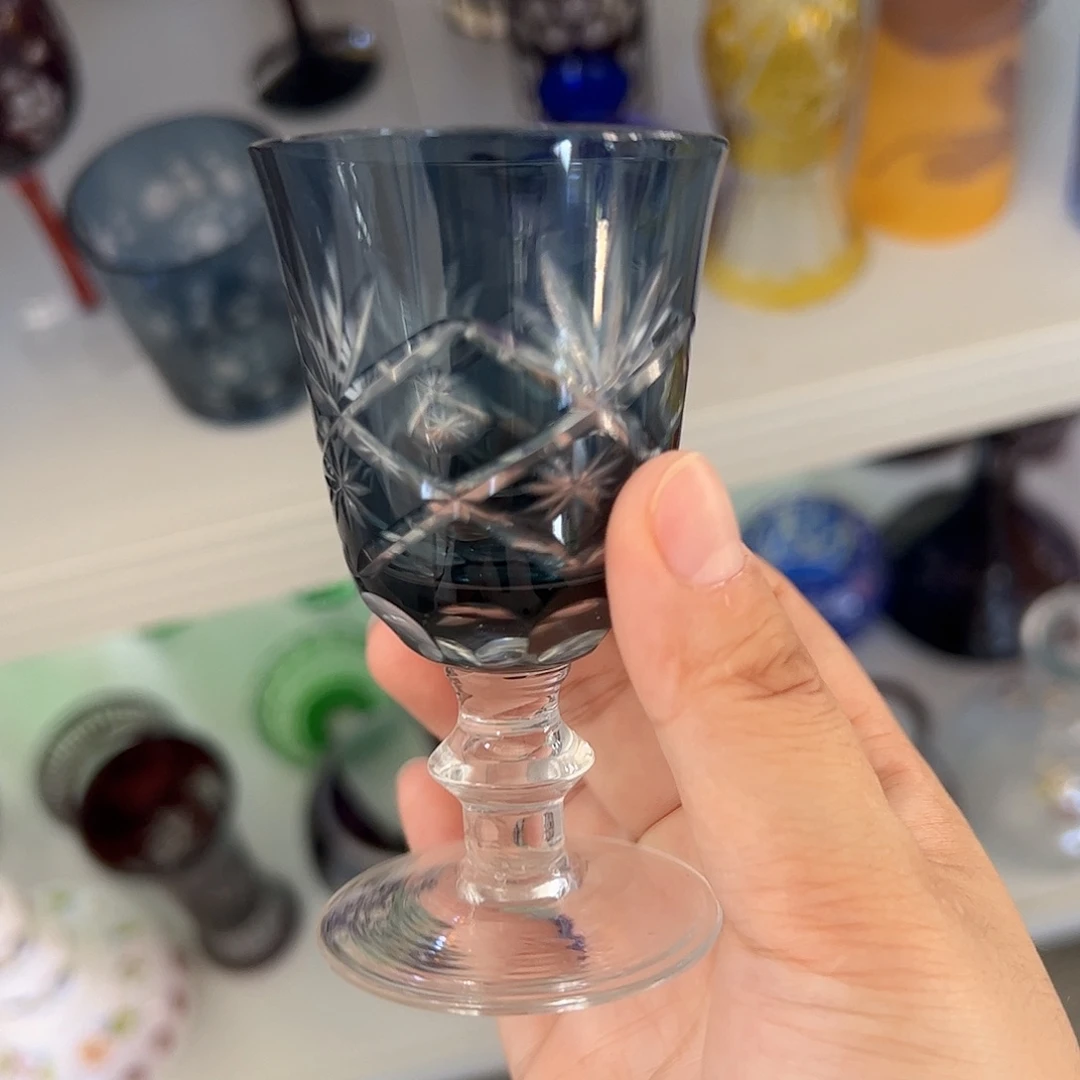 平底款水晶玻璃微瑕一个