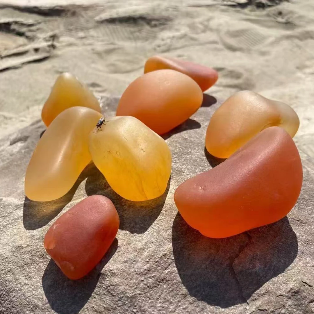 新疆戈壁彩石彩色奇石盆景石（不包邮）石头天然五彩五彩石天然原石