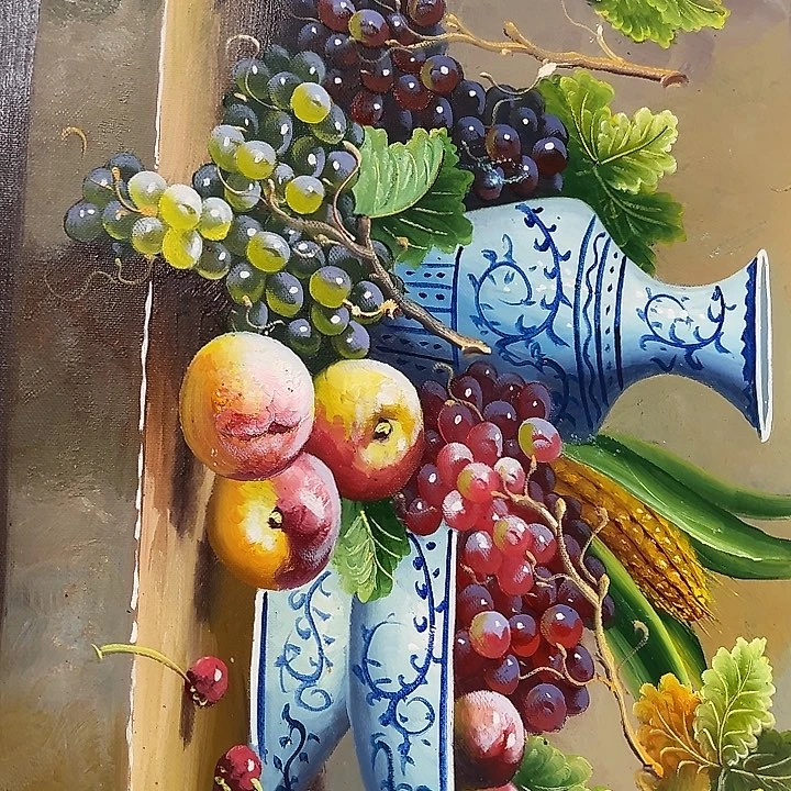 油画恭喜嘻嘻仔仔细细