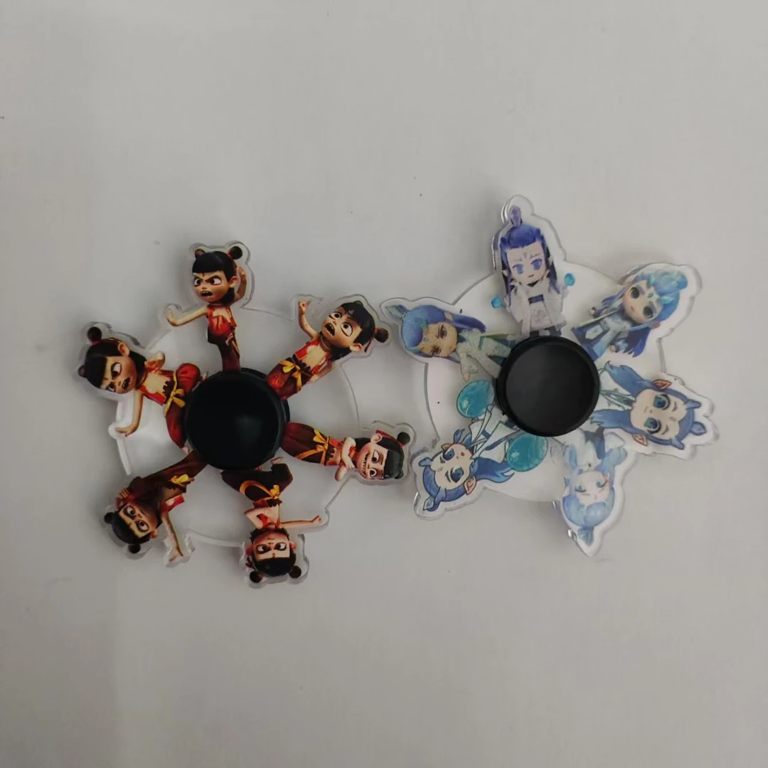 指尖陀螺哪吒之魔童闹海二卡通星星指尖陀螺动漫亚克力礼物