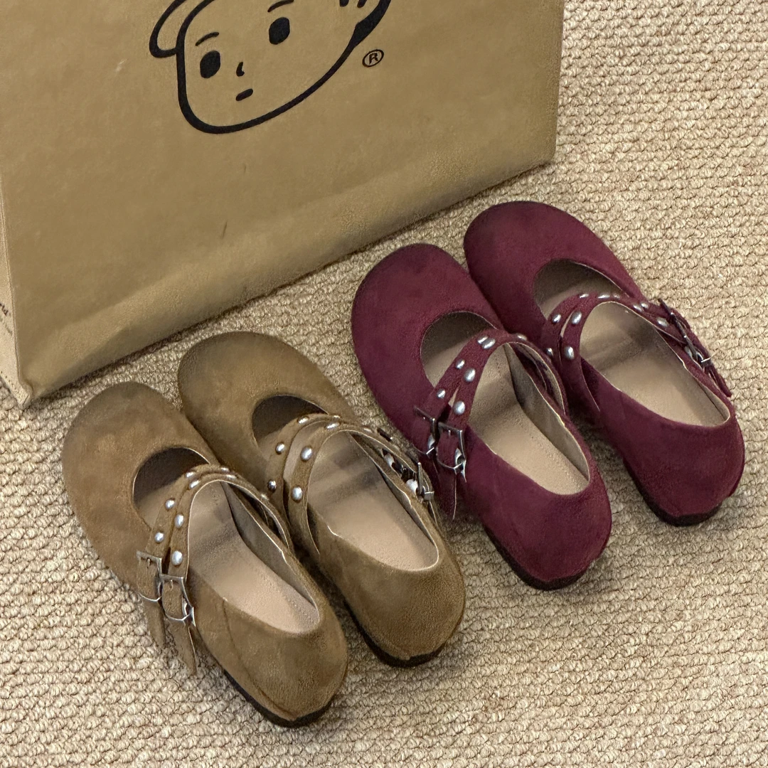 晚睡兰·内增高5cm复古百搭浅口单鞋女内增高2025新款法式玛丽珍鞋