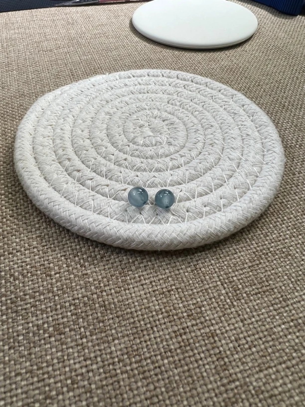 翡翠高冰起刚单珠星空蓝色调