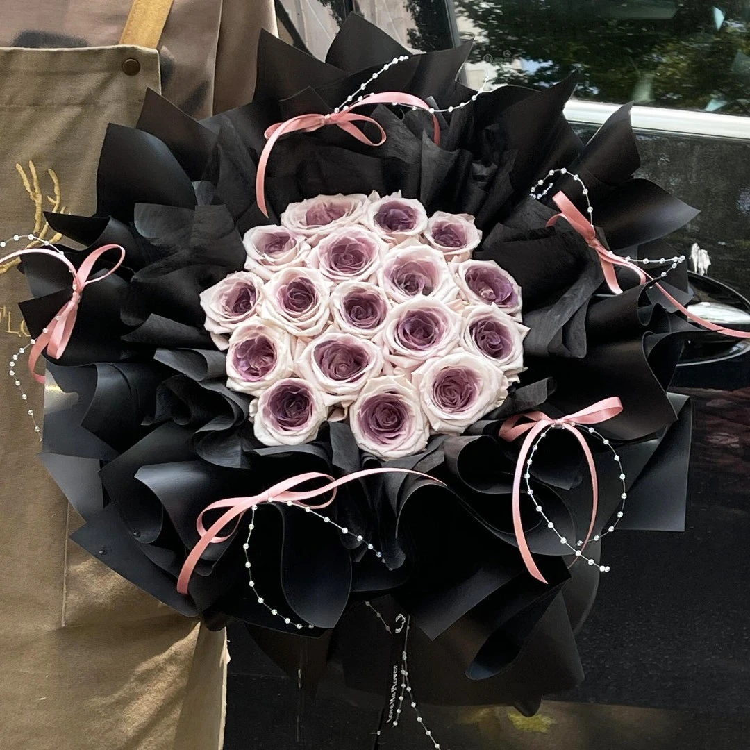 【乌梅子酱】19朵曼塔玫瑰真鲜花同城速递附近花店配送女友生日礼物