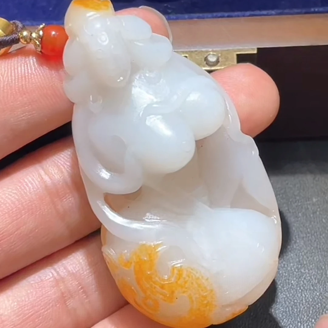 和田玉玉石挂件 d1208拍一发一