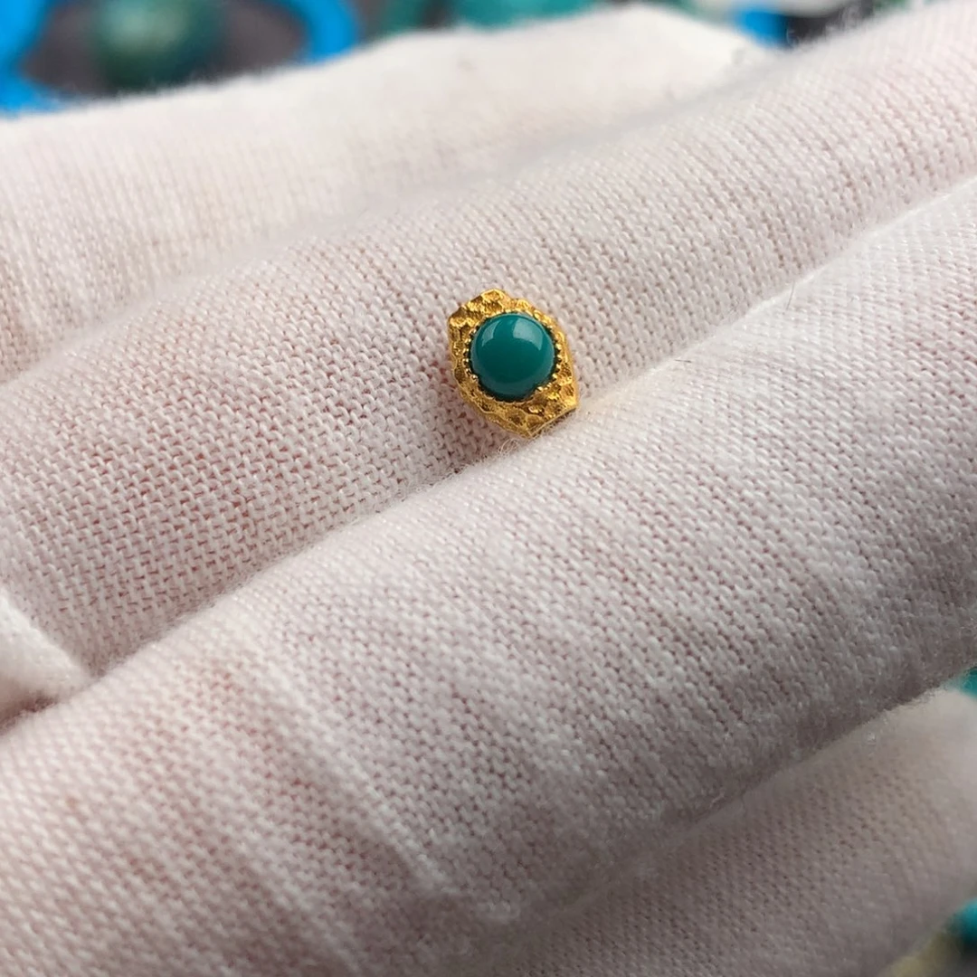 绿松石18K金镶嵌绿松石