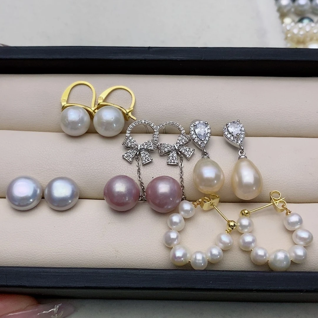 【闪购商品】未镶嵌淡水珍珠耳饰带***锅