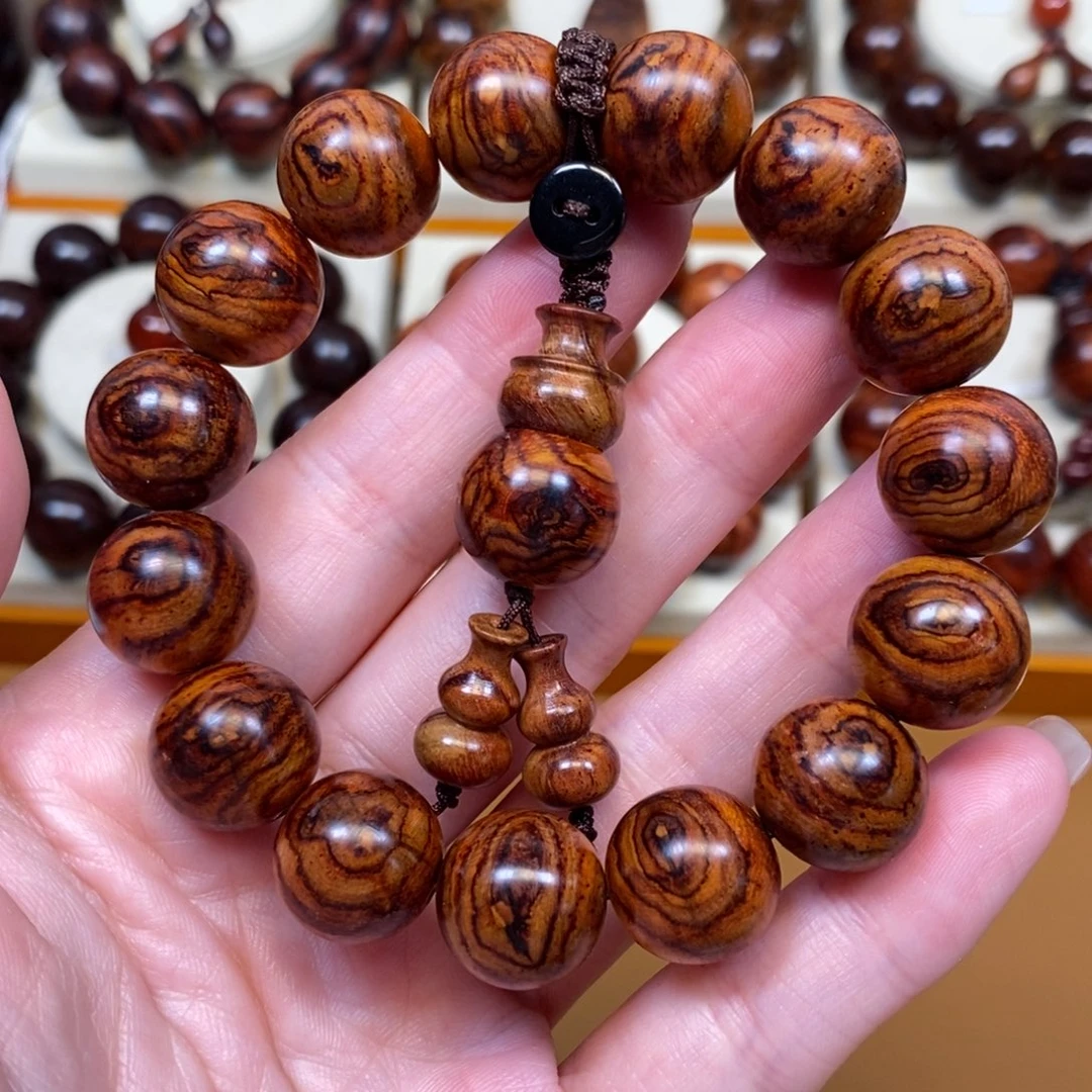 黄花梨/降香黄檀手串/手链海南黄花梨1.5