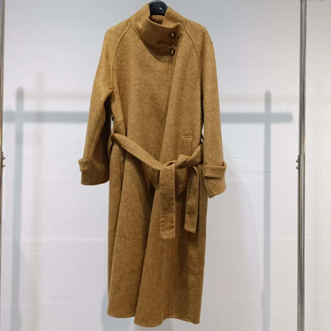 2024年新款秋冬气质冬季外套年轻春秋款定制外贸高领显高A028