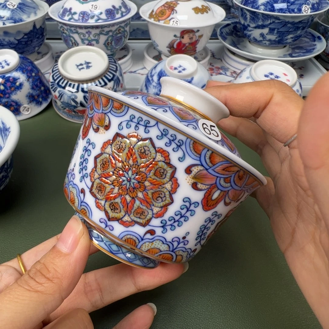 陶瓷景德镇纯手工纯手绘茶具木木65