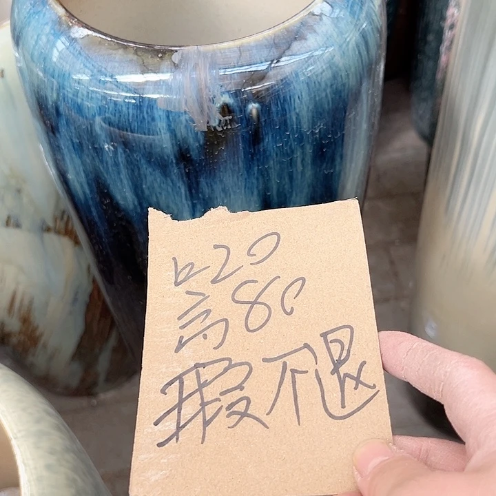 陶瓷小****哥景德镇精品花盆栽适合