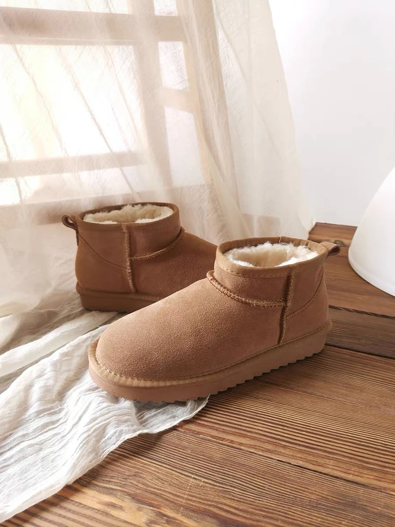 经典百搭低帮2.5厘米雪地靴新款冬季防滑保暖女款时尚加绒58