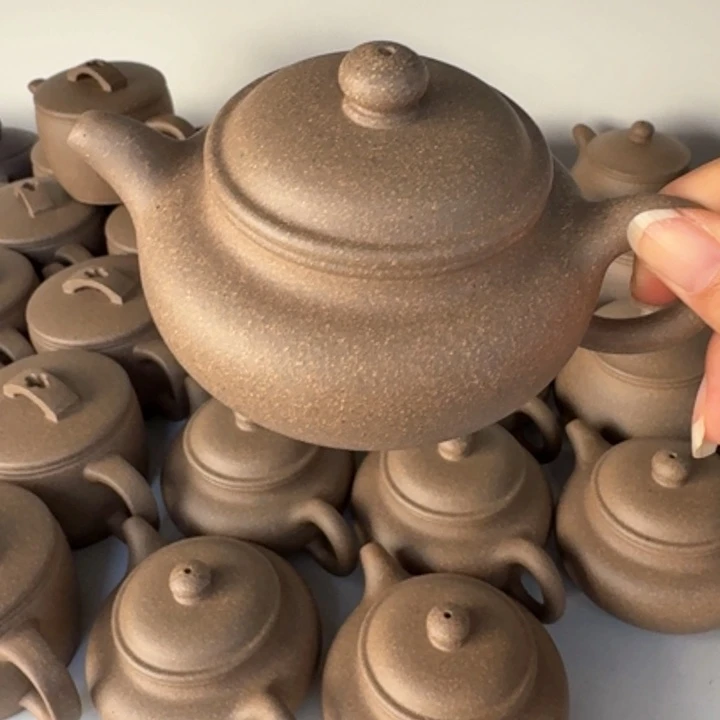 茶壶紫砂宜兴原矿蟹壳青225