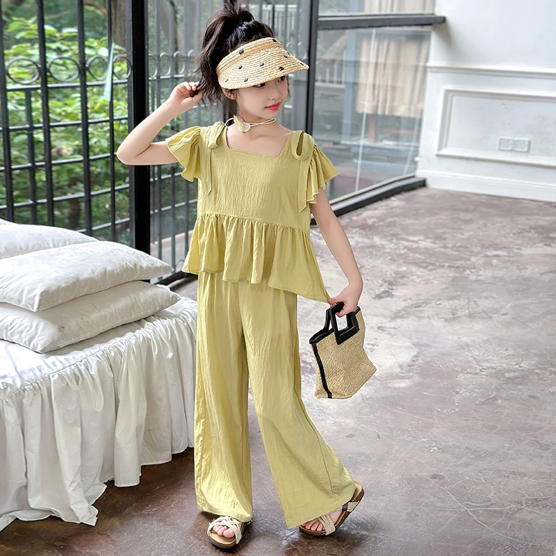 女童夏装2025新款洋气时髦套装大童女孩网红炸街儿童夏季潮酷穿搭