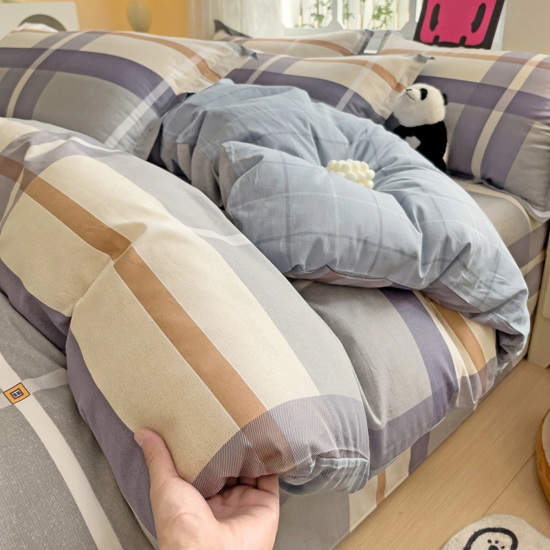 纯棉被套单件卡通熊猫全棉学生150x200x230双人被罩被子套被芯套