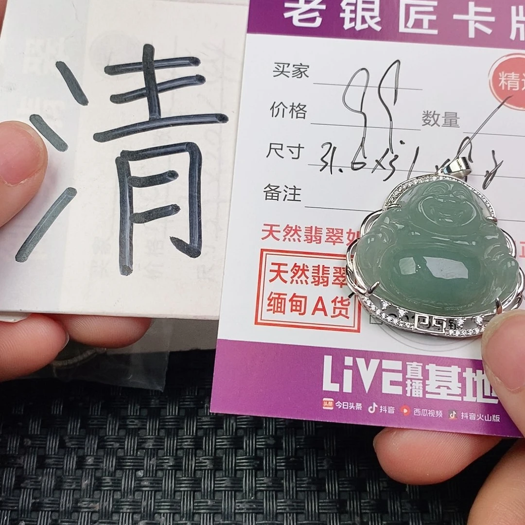 翡翠银S925镶嵌颈饰