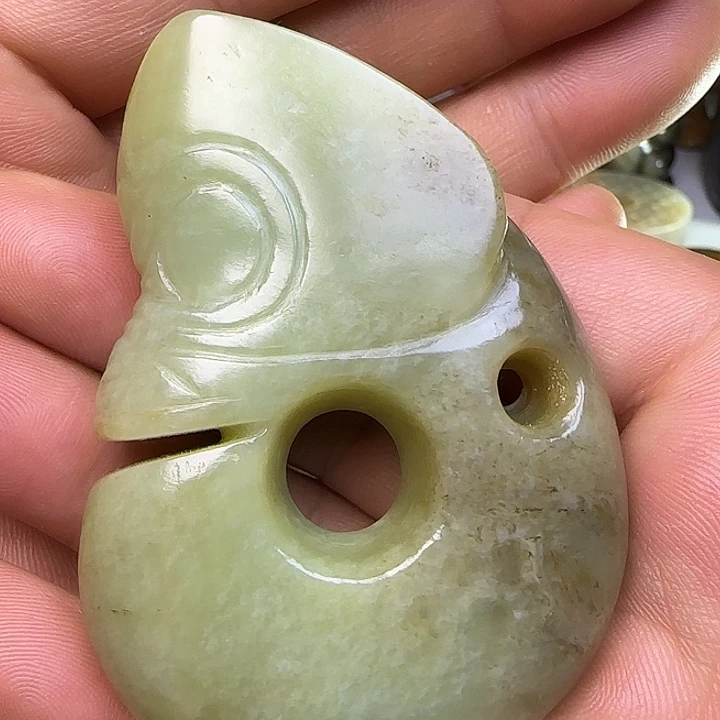 和田玉未镶嵌吊坠(不含链)