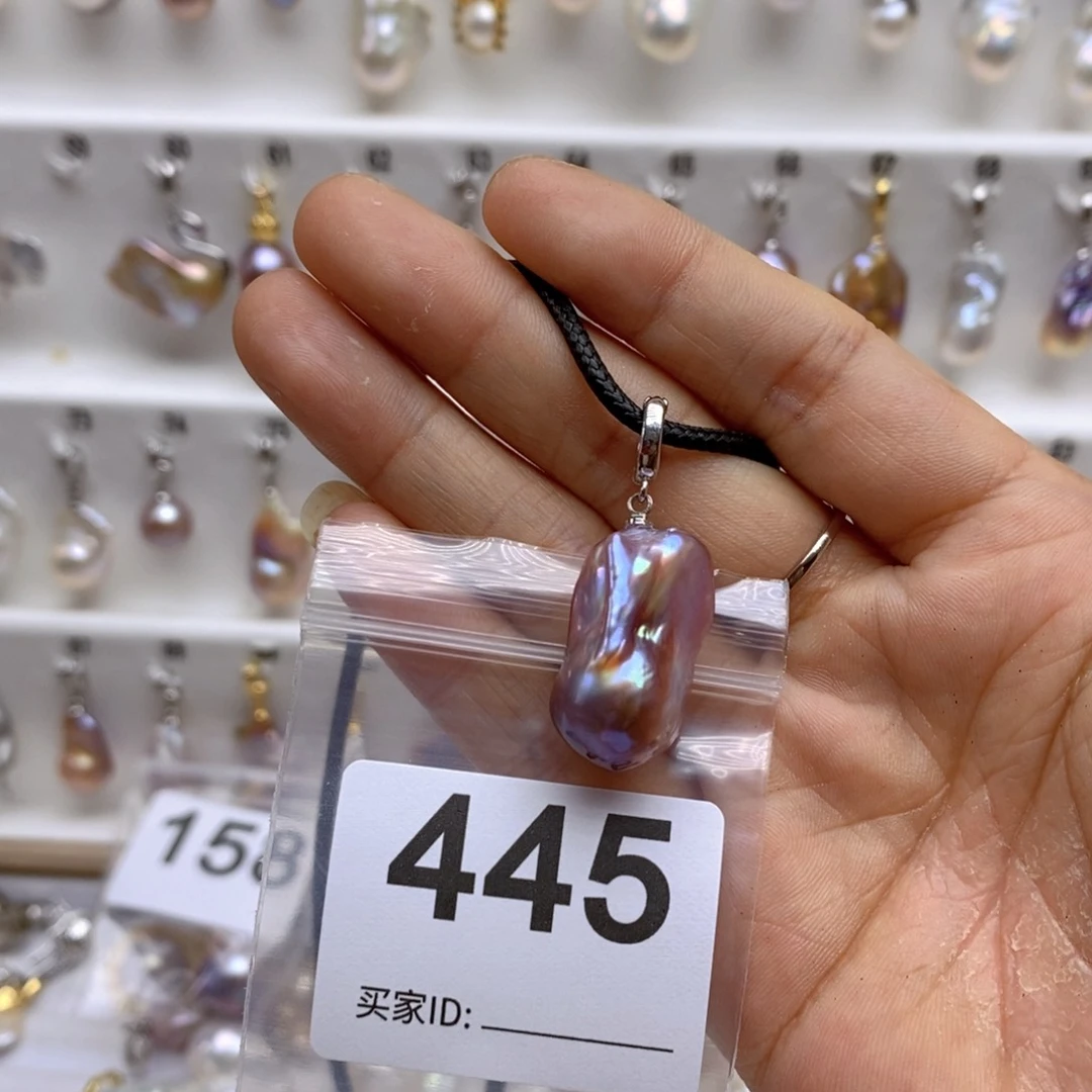 淡水珍珠颈饰银S925镶嵌445