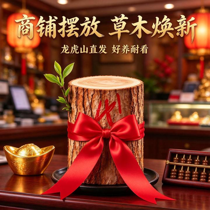 【雷击香龙木】龙虎山能开花的香龙血树木居家饰品摆件