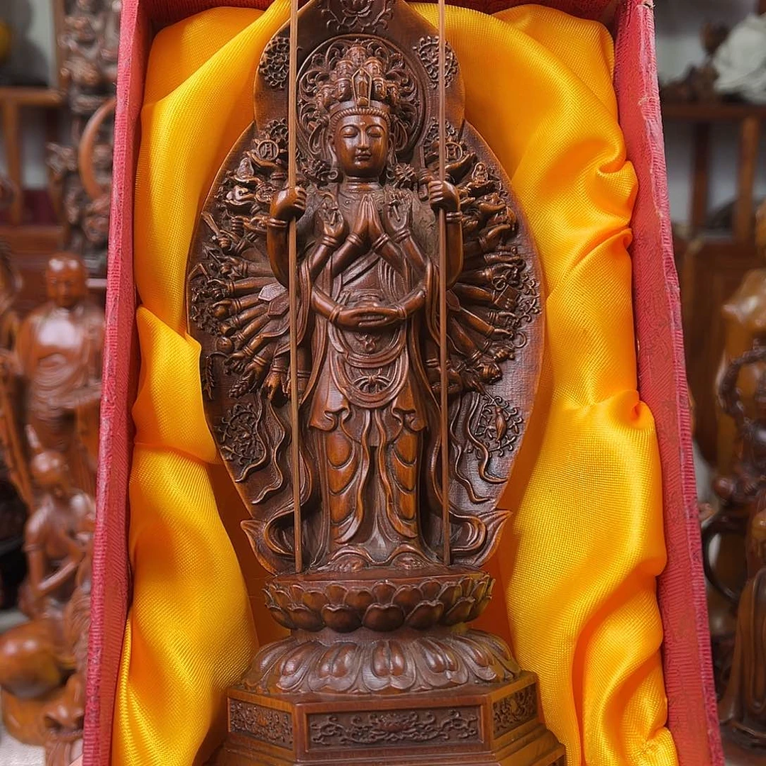 黄杨木黄杨木雕刻高度20厘米