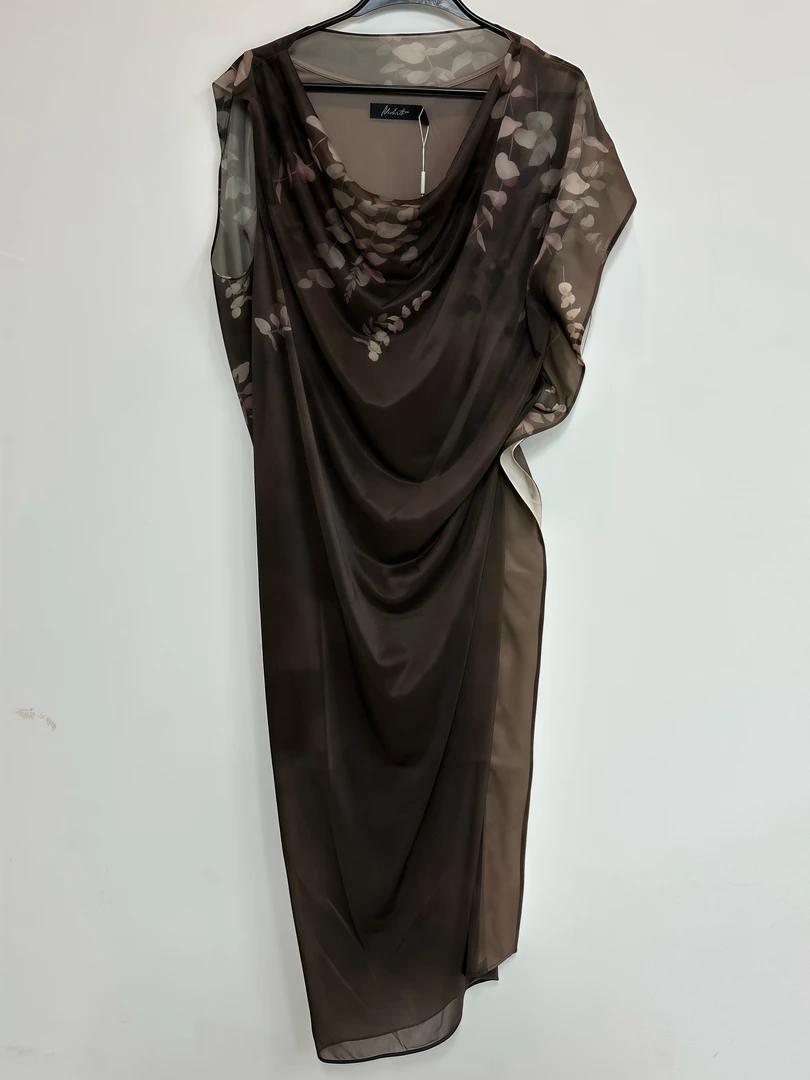 春季新款高级感修身褶皱无袖收腰连衣裙【H3L015J10S】【564】