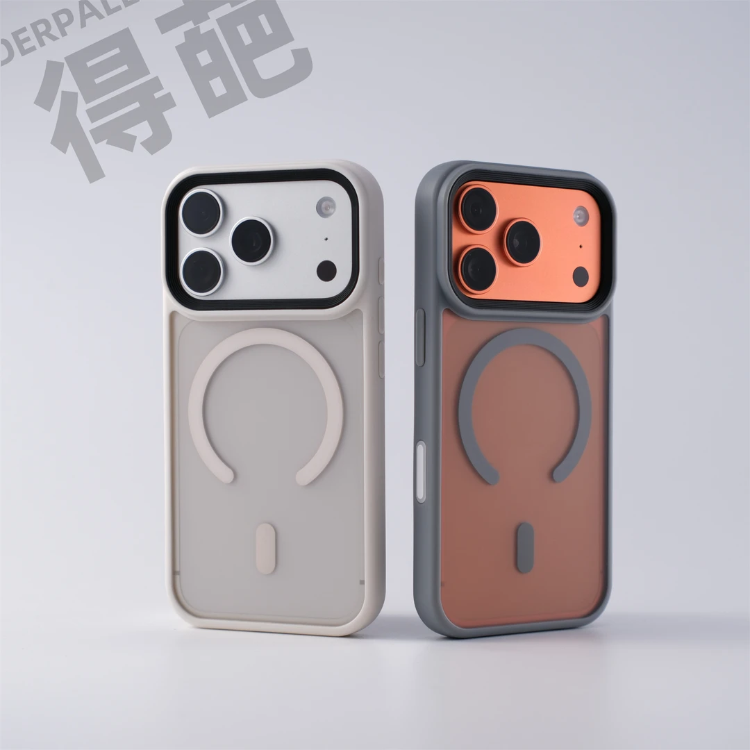 得葩包拍摄键可拆镜头框肤感苹果17promax磁吸手机壳iphone16软边