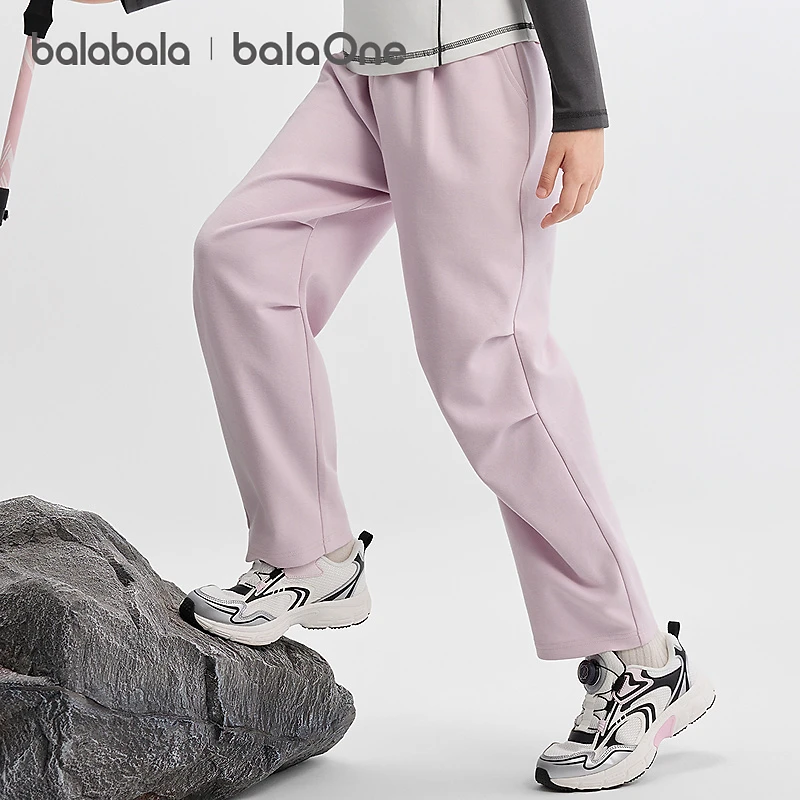【balaOne】巴拉巴拉童装女童长裤儿童裤子2025新款秋吸湿排汗伞兵