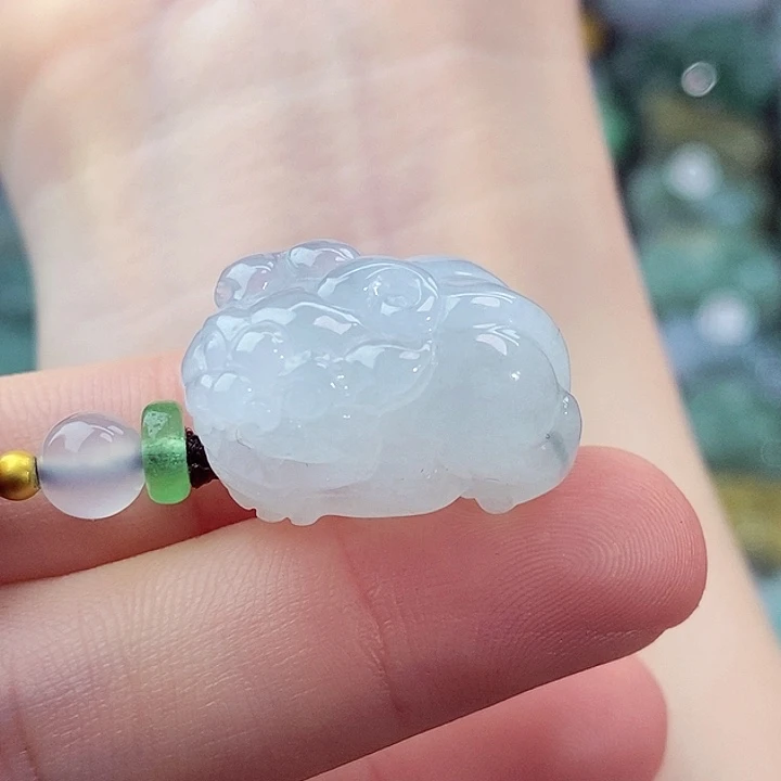 颈饰未镶嵌翡翠天然