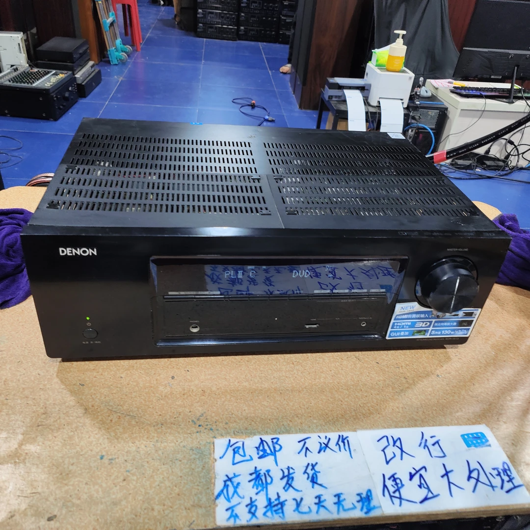 8新  二手天龙功放1513，出声，需维修，不带线材，不退换