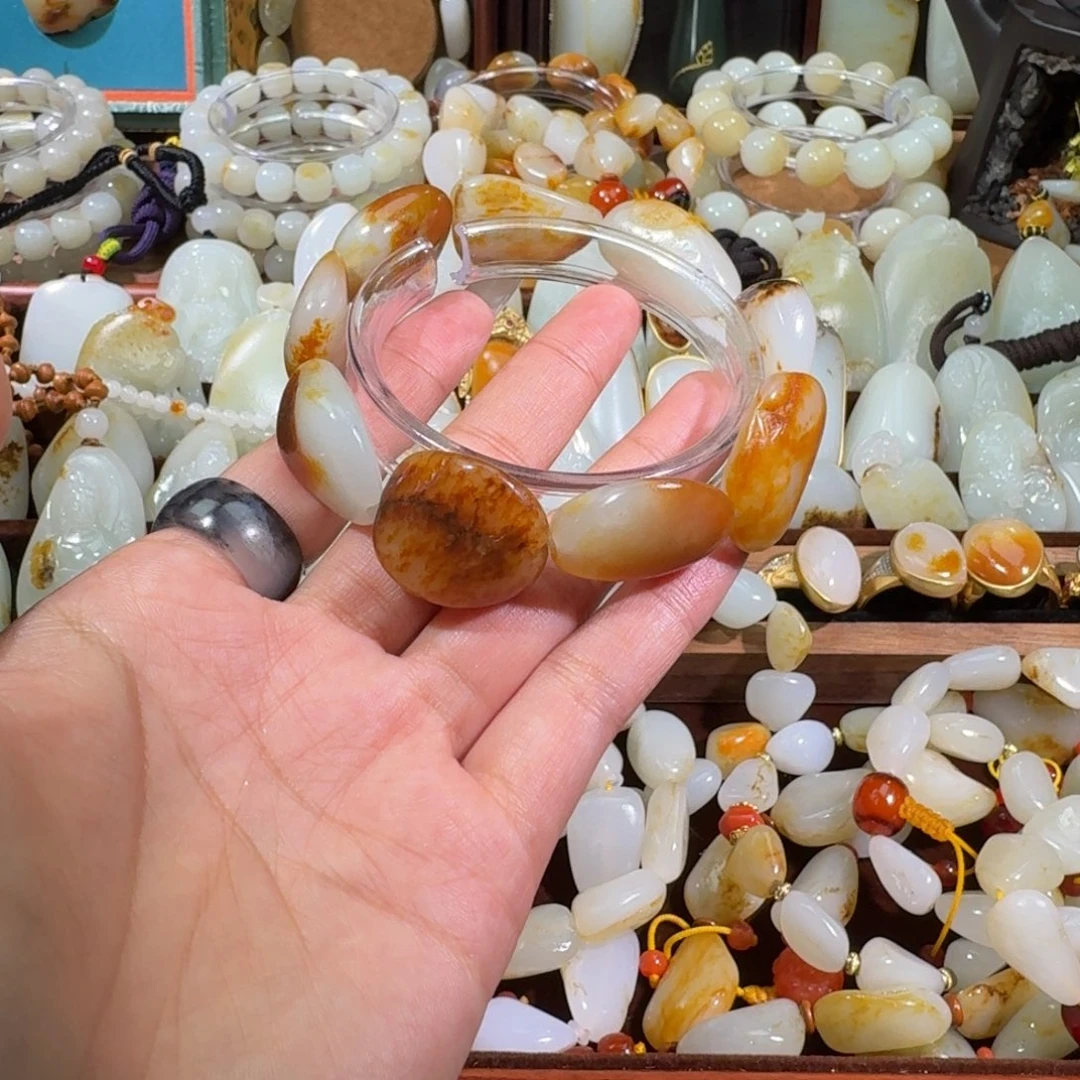 和田玉未镶嵌手链