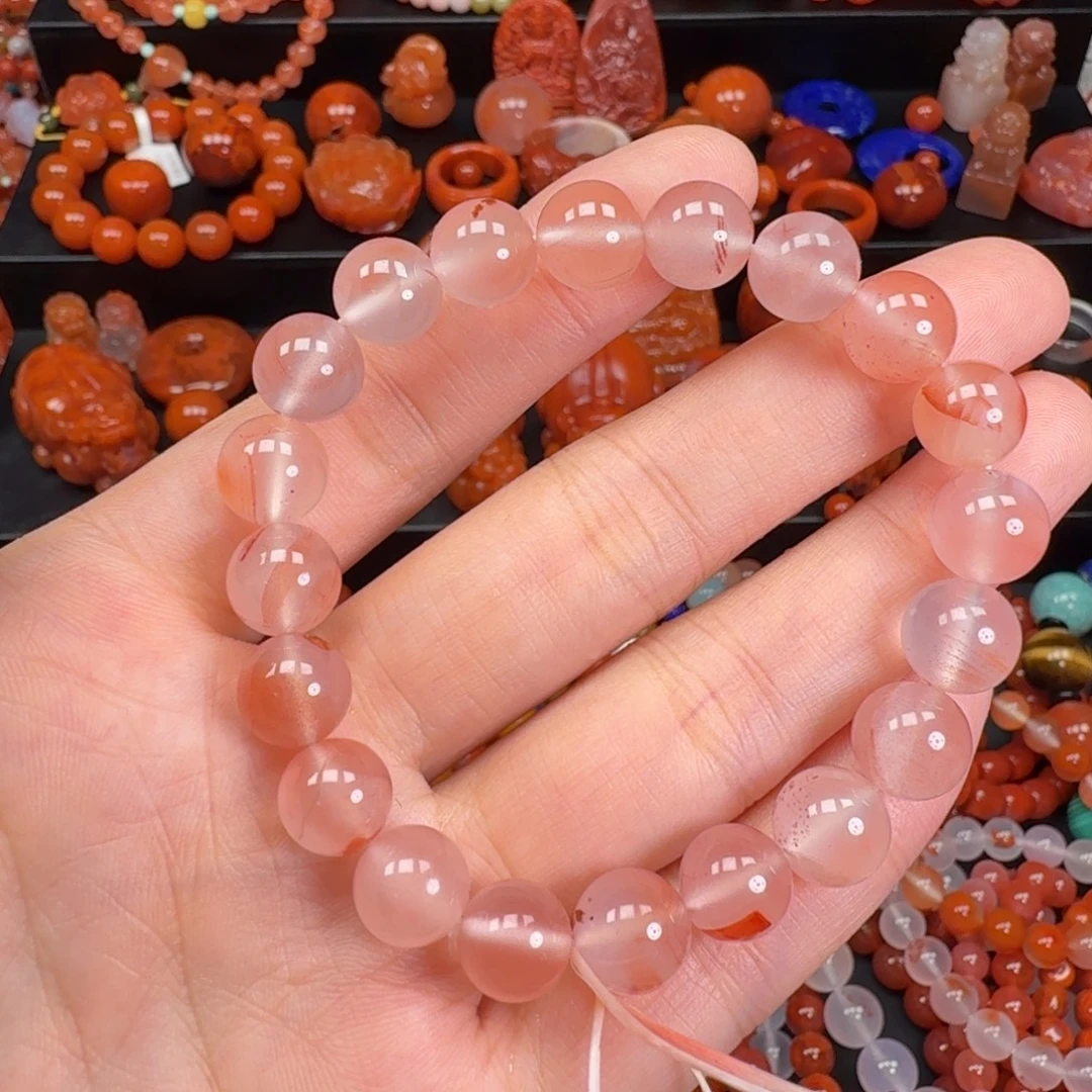南红玛瑙未镶嵌手串9.5mm