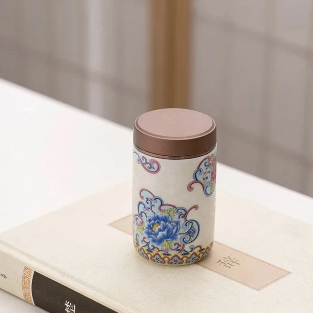 H0328-掐丝银珐琅彩小茶叶罐XFF