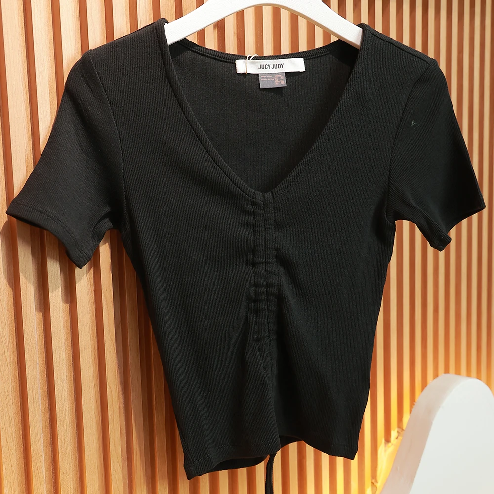 清货！JUCY JUDY 女士韩版短款修身打底T恤JVTS320J