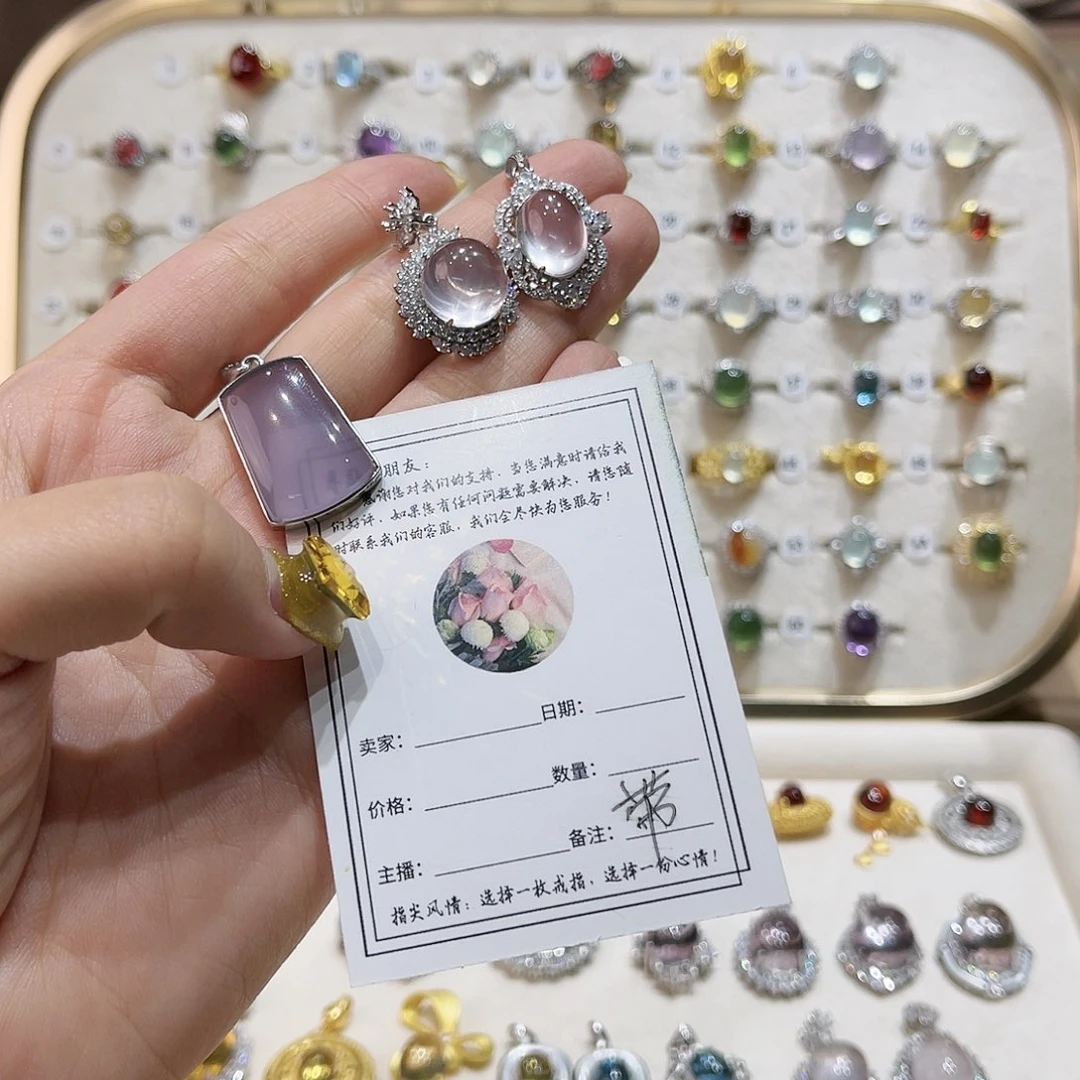 蛇纹石玉戒指银S925镶嵌景*?