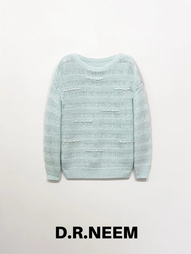 DRN 镂空钉珠针织衫