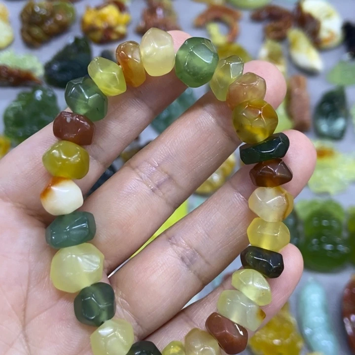 未镶嵌蛇纹石玉手串