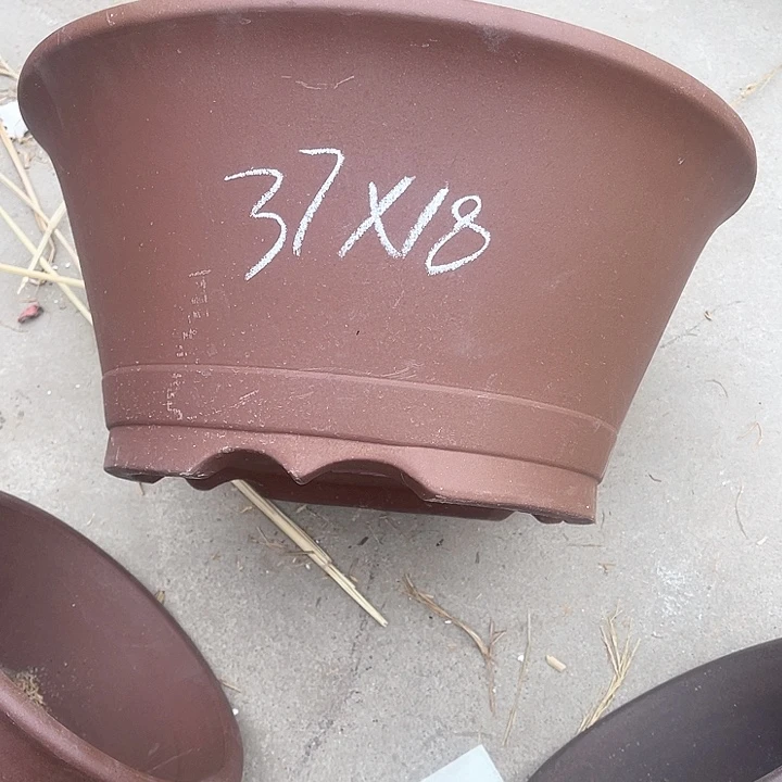 紫砂花盆100-3。37-18