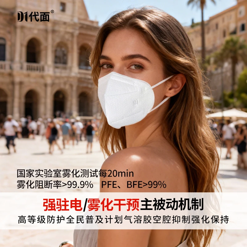 代面N99高等级防御呼吸器（爆珠雾化双防口罩）一次性独立包装