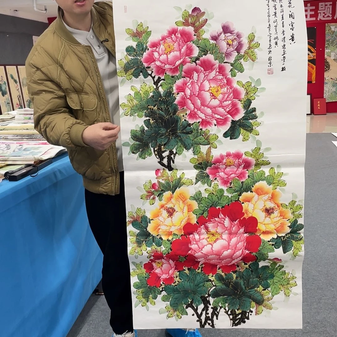 国画今天上午国画作品展示