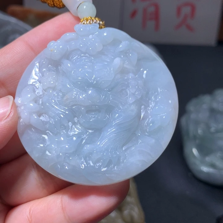 翡翠未镶嵌颈饰保真天然A货翡翠