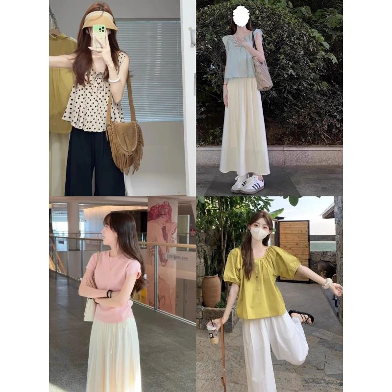 CT01-CT200新套装雪纺衫女长袖洋气2025春蝴蝶结衬衫设计感套装