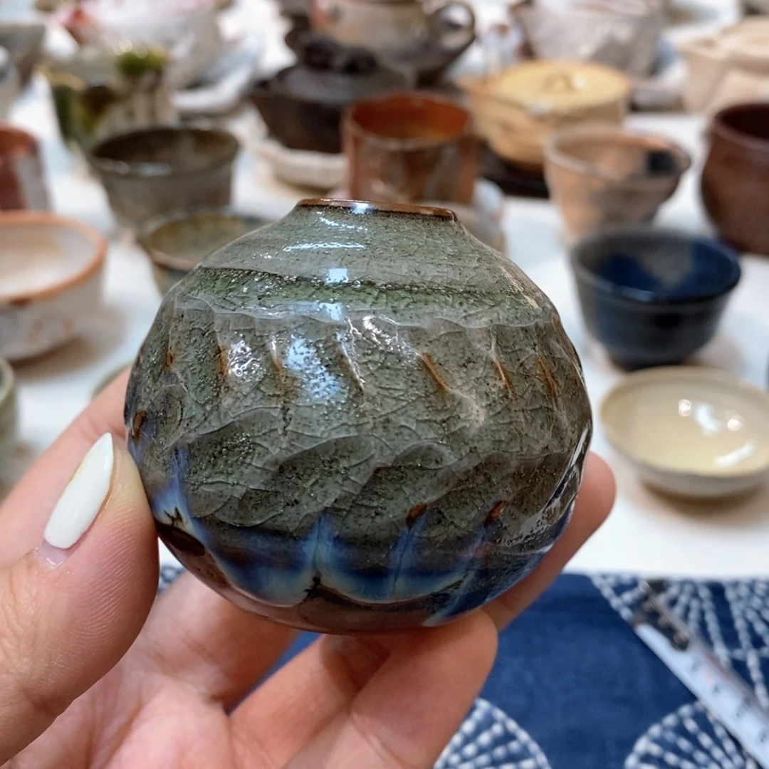 柴烧侘寂粗陶茶具