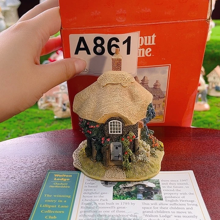 紫砂茶宠中古小房子微缩景观