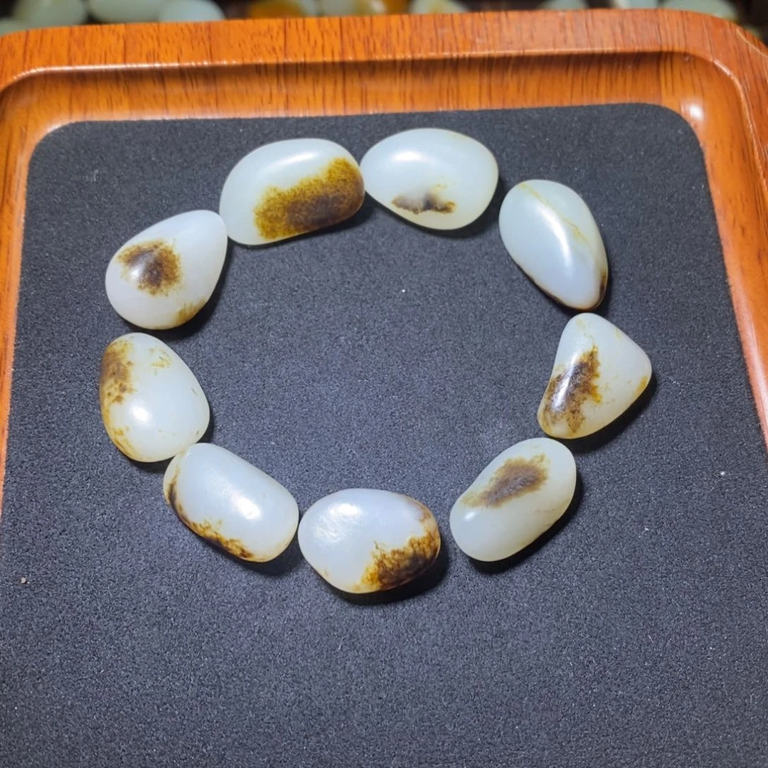 和田玉未镶嵌手链